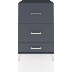 Resim Dienni Hyperion Komodin 3 Çekmeceli 60X44X96 Antrasit-Antrasit 