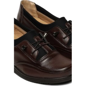 Resim Bestello Bağcıklı Streç Detaylı Poli Taban Comfort 018-c191 Kadın Ayakkabı Kahve 
