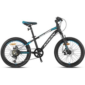 Resim Kron Xc 75 - 27.5 Mtb - 18' - 21 Vites - M.dısc. - Mat Siyah-turkuaz/bej Siyah - Turkuaz 