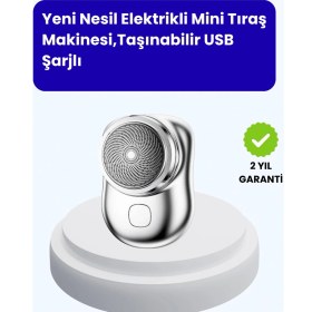 Resim Allians Pratik ve Hafif Elektrikli Tıraş Makinesi, Su Geçirmez, Sessiz ve Taşınabilir 