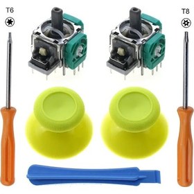 Resim Sarı-jcd 3d Analog Joystick Sensörü Modülü Potansiyometre Başparmak Çubuğu Microsoft Xbox One Serisi Sx Denetleyici 