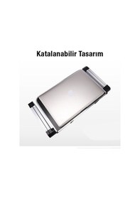 Resim Katlanabilir Dizüstü Bilgisayar/ Laptop Tablet Standı Fanlı 