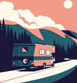 Resim Sayılarla Boyama Seti - Karavan - 40x50 