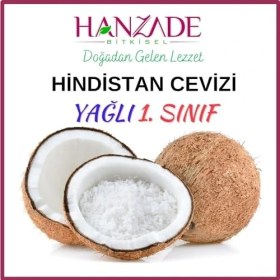 Resim Bitkisel Hindistan Cevizi Iri Taneli Rende 500 gr - Yağı Alınmamış Tam Yağlı 
