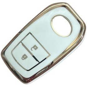 Resim Autohan Keys Toyota Chr, Hilux, Corolla, Land Cruiser, Yaris Cross, Camry, Rav4 İçin 2 Butonlu Nano Anahtar Kılıfı 