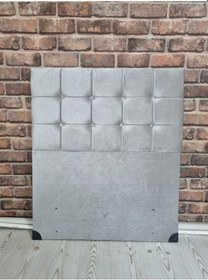 Resim Emba Mobilya Lora Tek Kişilik Baza Başlığı Gri 100 CM 