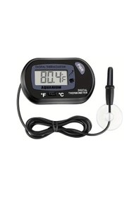 Resim Willowhaven Goxawee Siyah Dijital Akvaryum Termometresi Yüksek Hassasiyet 0.1 C/ F Ölçüm 