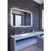 Resim Toprak Dekor 70 x 50 cm Ledli Banyo Aynası 