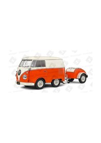 Resim Solido Volkswagen Kool Kombi 1950 Orange / White 