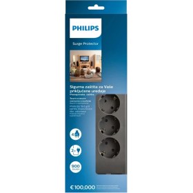 Resim Phılıps SPN3140A/62 4 Soket Akım Korumalı Priz 900 Joules 2mt Kablo (GRI)(1923) 