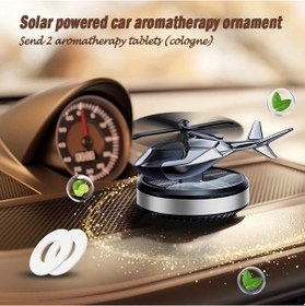 Resim Honeybeeshop Güneş Enerjili Dönen Aroma Difüzörü Uzun Süreli Koku Dağıtıcı Buzul Gümüşü 