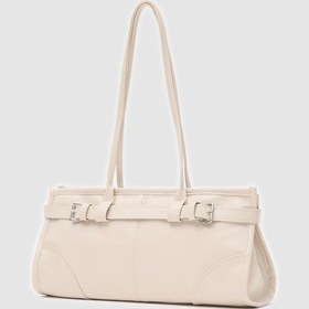 Resim Shule Bags Enyola Vintage Baget Çanta Krem Krem 
