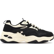 Resim Derimod Kadın Siyah Bağcıklı Kalın Tabanlı Sneaker 25AFD494114 