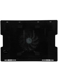Resim Carnivalland Notebook Altlığı Tek Fanlı Laptop Soğutucu Cooling Pad Ledli 5 Kademeli Boyun Koruma Cooling Pad 