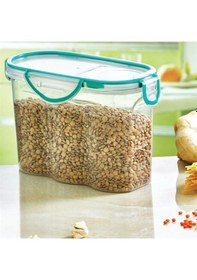 Resim Sanec Kilitli Kapaklı Contalı Hava,su Sıvı Geçirmez 1,7 Litre Erzak Saklama Kabı-sa585 