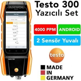 Resim Testo 300 Baca Gaz Analiz Cihazı (Akıllı Dokunmatik Ekran) 