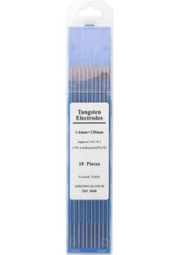 Resim Aubyhe Altın Uçlu Lantanlı Tungsten Elektrot 1.6x150mm - Ark Kaynak Cihazı İçin Dayanıklı Kaynak Aleti 