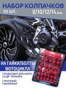 Resim Gold Family Motosiklet Somun Ve Cıvata Kapak Seti Kırmızı 156053064 