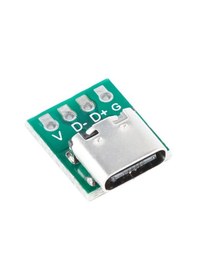 Resim 2 Adet Usb Type C 4 Pin Dıp Çevirici 2.54 Mm Type C Adaptör Pcb Rodevino 