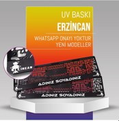 Resim Erzincan Plakalık, 2 Adet Premium Uv Baskı, Plakalıkhane 