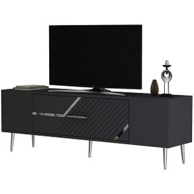 Resim Dekolp5ct Tv Sehpası Antrasit-gümüş 