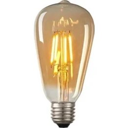 Resim Cata Ct-4284 6w E27 Amber Rustik Led Ampul 6'Lı Paket 
