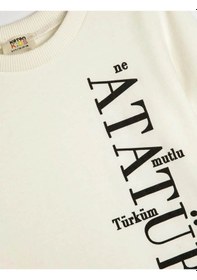 Resim Koton Erkek Çocuk Sweatshirt Ekru 5wkb10032tk 25ky59000135 Y5915 