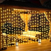 Resim 300 LED Perde Işıkları - Yatak Odası, Düğün ve Parti Dekoru için Cadılar Bayramı Süslemeleri, Noel Süsleri 