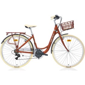 Resim Carraro Juliet 28 Jant 21 Vites (Mat Kiremit - Krom - Krem) Şehir & Tur Bisikleti 