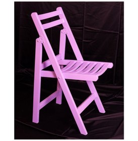 Resim Bengimobilya Sandalye Katlanır Model Kayın Torna Ayak Parlak Lilac Ürün El Yap 