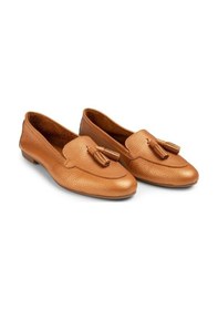 Resim Deery Hakiki Deri Bronz Rengi Kadın Babet Bronz 