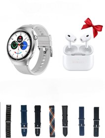 Resim AirWatch HX-4 Pro Suit Akıllı Saat SET 7 Kordon ve Bluetooth Kulaklık Akıllı Saat 
