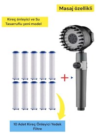 Resim Masaj Özellikli Kireç Önleyici Ve Su Tasarruflu Duş Başlığı 10 A 