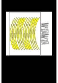 Resim Yamaha Florasan Sarı Mt-25 Jant Şeridi 