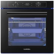 Resim Luxell Platinum 88 Litre 9 1 Program Dijital Siyah Ankastre Fırın 