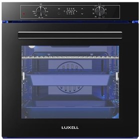 Resim Luxell 88 Lt Platinum Ankastre Siyah Fırın 