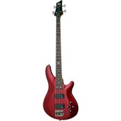 Resim Schecter C-4 SGR Bas Gitar (Metallic Red) 
