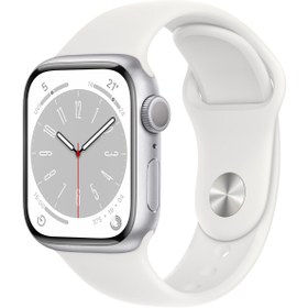 Resim Apple Watch Series 8 41mm GPS Gümüş Alüminyum Kasa - Regular (Apple Türkiye Garantili) 