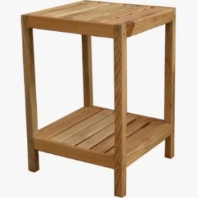 Resim Gudy Wood Dekoratif Ahşap Bahçe Balkon Yan Sehpa 