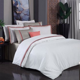 Resim Sarev Minsk Saten King Size Bej Nevresim Takımı 240x220cm 