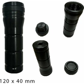Resim Gogo Egzoz Koruma Takozu 120x40 Mm Siyah Universal 