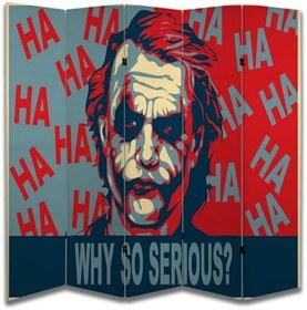 Resim Joker Temalı Özel Tasarım Paravan Room Divider 180 x 200 cm 
