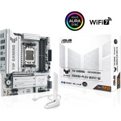 Resim Asus Tuf Gamıng B850M-PLUS Wıfı7 W Amd B850 Am5 Ddr5 8000 Dp HDMI 3x M2 Usb3.2 Gen 2x2 Wifi 7 + Bt Aura Rgb 2.5gbit Lan Matx 14+2+1 Güç Aşamaları, 1xgen5 M.2, Ready For Advanced Aı Pc 