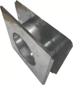 Resim Cyh KONTEYNER SOBA BORU ÇIKIŞ ZIVANASI KARE İZOCAMSIZ 13CM (20X20) 