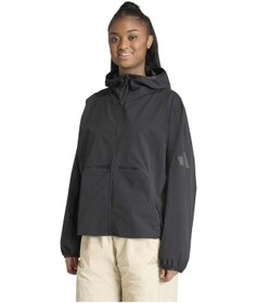 Resim Black/blkref Adidas Kadın Günlük Rüzgarlık Ceket W Q2 Hero Wnd Kf0506 Siyah 
