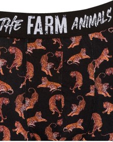 Resim Farm Animals Tigers Desenli Boxer 