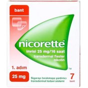 Resim Nicorette Nikotin Bandı İnvisi 25 mg/16 saat 7 bant 