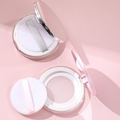 Resim 1 adet Pudra Pufu ile Gevşek Pudra Kabı 0.17/0.7oz Yeniden Kullanılabilir Plastik Boş Pudra Kutusu Taşınabilir DIY Boş Makyaj Pudra Kabı Ayna ve Fileli Süzgeçli Kompakt Gevşek Pudra Kutusu 
