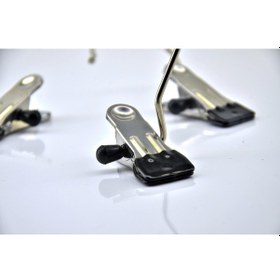 Resim Metal Kancalı Mandal Askı 12 Li Beyaz - Gümüş 