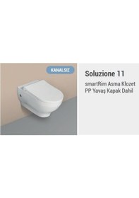 Resim İsvea Kanalsız Asma Klozet + Gömme Rezervuar Seti 5 Parça Set 